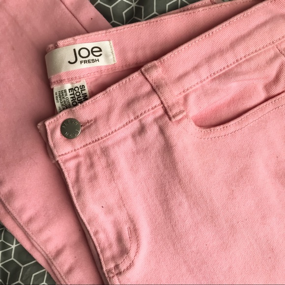 EUC Joe Fresh Light Pink Cropped Jeans. - Picture 2 of 3